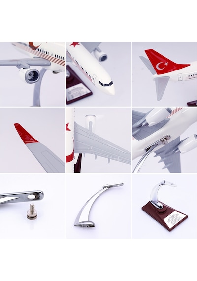 Zekupp - Maket Uçak - Boeing 737-800 1/100 - TÜRKİYE ÖZEL TASARIMLI Model Uçak, Model B
