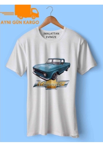 C 10 Chevrolet Clássic Tasarım Baskılı Tişört Tshirt