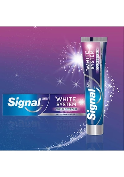 4 Adet Signal Beyaz Sistem Güçlü Diş Minesi Diş Macunu 75 Ml