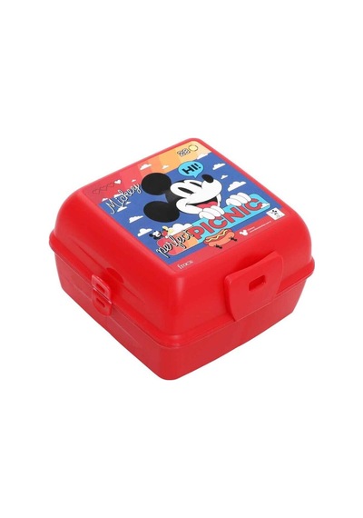 Mickey Mouse Desenli Kırmızı Beslenme Kabı Pıcnıc 45542 Standart