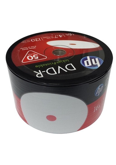 Hp Dvd-r 4,7gb/120min 16x 50 Li Shrink Printable