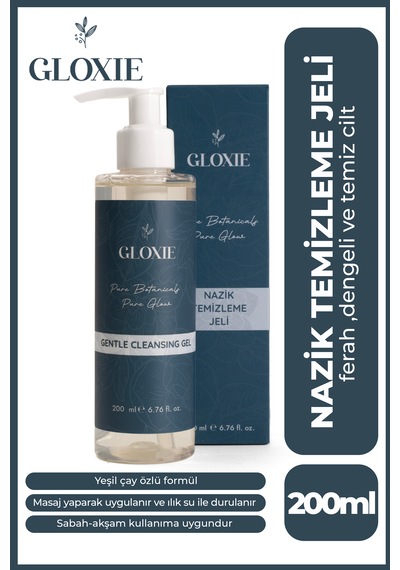 Gloxie Yeşil Çay Özlü Yüz Temizleme Jeli 200 ML