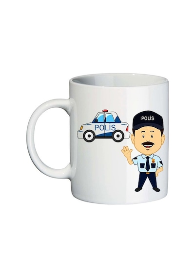 Polise Hediye Isimli Kupa Bardak