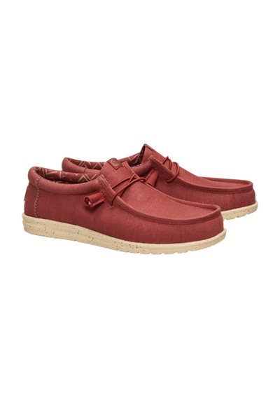 Hey Dude Wally Stretch Canvas Erkek Ayakkabı Kırmızı