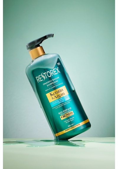 Restorex Keratin & Argan Onarıcı Saç Bakım Şampuanı 900 Ml - Yıpranmış Ve Hasar Görmüş Saçlar