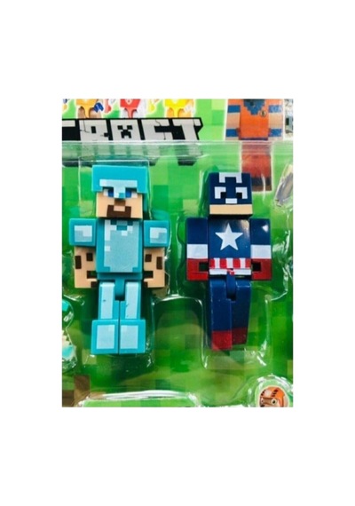 Minecraft Figür Oyuncak Süperman Batman 12 Parça Süpermen Li Maykıraft