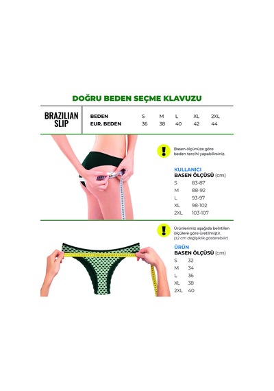 Alya Underwear Kadın Brazilian Külot 3 Adet Beyaz Karışık T01