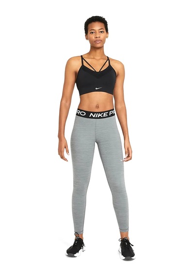 Nike Pro 365 Mid-rise Crop Training Legging Tight Fit Toparlayıcı Gri Siyah Tayt