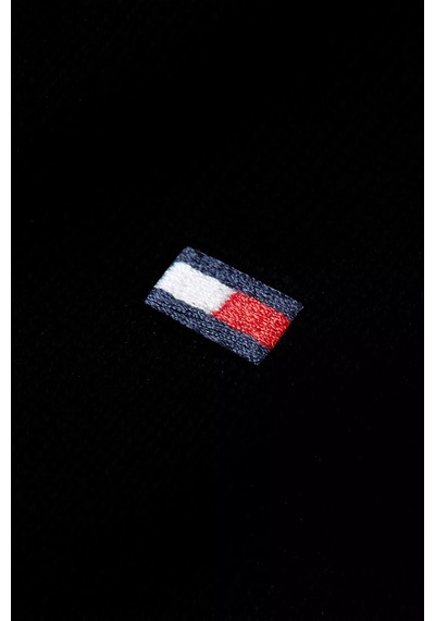 Tommy Hilfiger Erkek Yuvarlak Yaka Cotton Crew Neck Kazak - Siyah Black