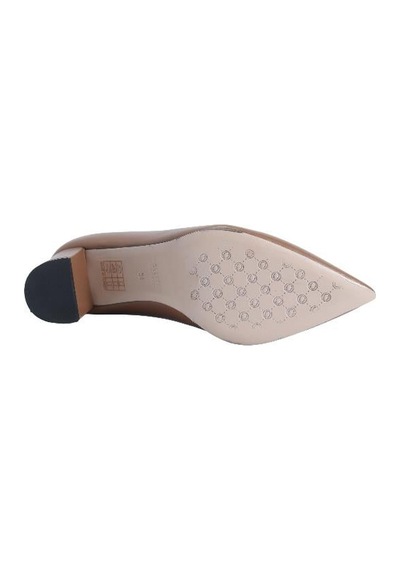 Poletto Hakiki Deri Camel Ayakkabı Stiletto 9841 38 V6-2475 Camel