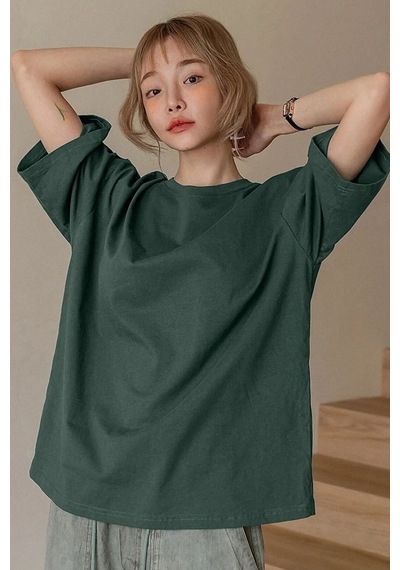 Unisex Fructification Baskılı Tasarım Tshirt Yeşil