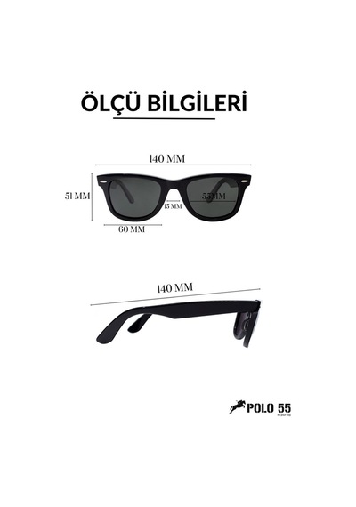 Xed Wayfarer Kahverengi Kadın Güneş Gözlüğü