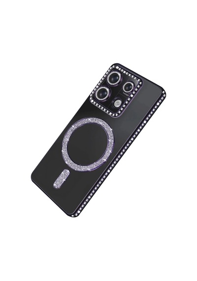 Xiaomi Redmi 13c Joke Simli Magneticsafe Kılıf - Derin Mor 0.2M-Çok Renkli