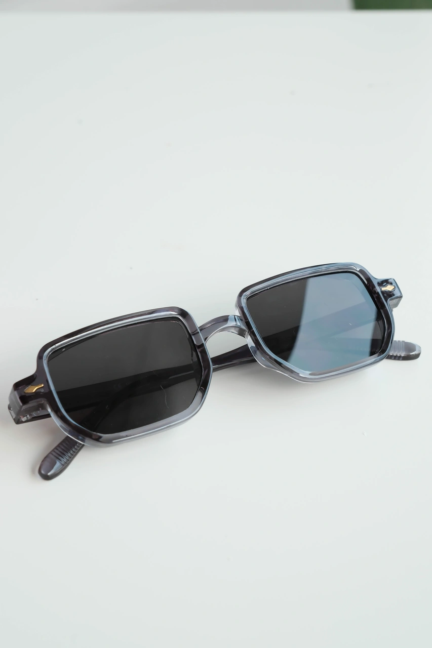 Royal Eyewear Re1022 Parlak Gri Güneş Gözlüğü Siyah - Mavi