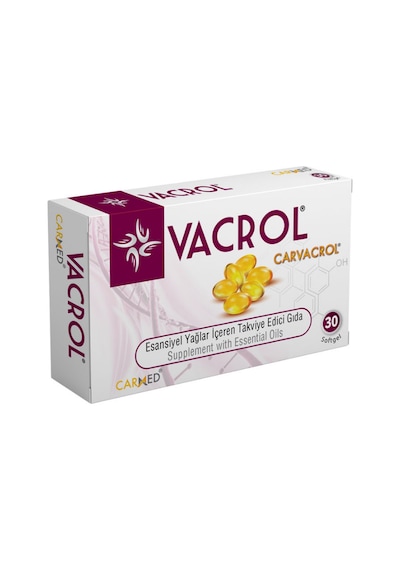 Vacrol 500mg 30 Softgel - Karvakrol Içeren Takviye Edici Gıda