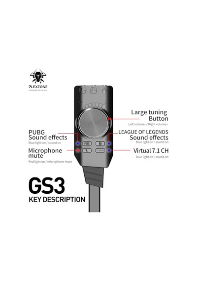 Usb Dsp Ses Kartı Pubg, Lol Ses Efektleri, Sanal 7.1 Kanal, Mikrofon Mute, 3.5mm Audio+mic Giriş, Plug And Play, Pc/
