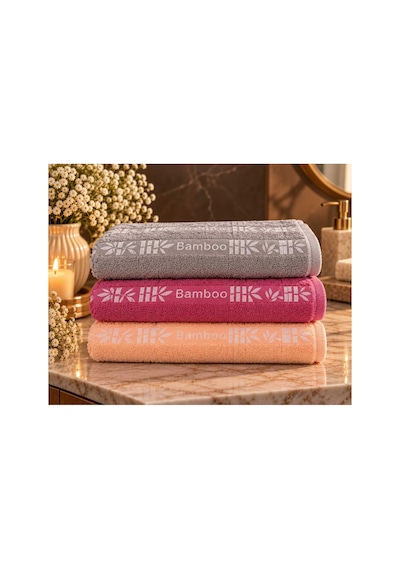 Yasmina Tekstil - Bambu El Havlusu 3 Adet - Bambu+pamuk Çok Renkli - 935986722 Çok Renkli