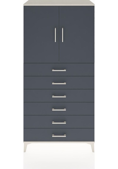 Hyperion Dolap Tek Raflı 6 Çekmeceli 2 Kapaklı 88x44x182 Ayta... Aytaşı