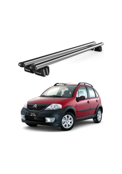 Pençe Citroen C3 Xtr Ara Atkı 2004-2008 Uyumlu Gri Ara Atkı Port Bagaj Tavan Barı