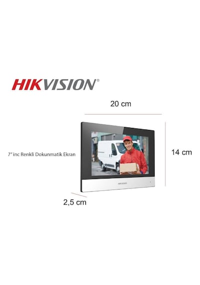 Hikvision Ip Villa Tipi Görüntülü Diafon Seti Beyaz 1 Monitörlü Wi-fi Kapı Telefonu Ve Interkom Sistemi
