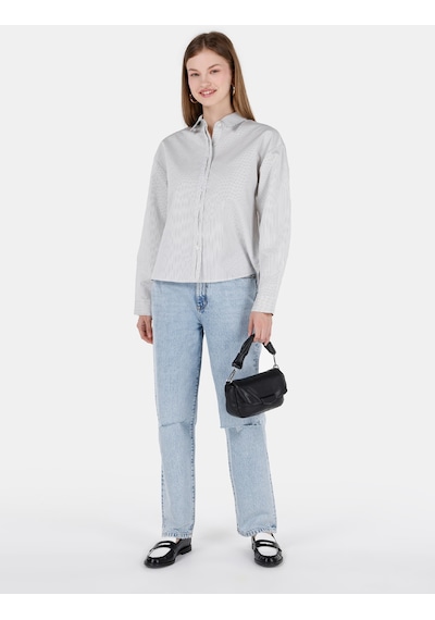 Colin's Colins 884 Lauren Normal Kesim Yüksek Bel Düz Paça Mavi Kadın Jean Pantolon Cl1069432 Denim