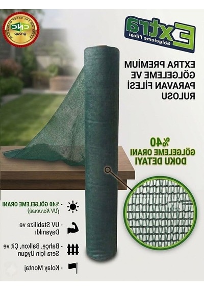 1.5 Mt. X 100 Mt. Boyutunda %40 Gölgeleme Filesi, Dayanıklı Ve Hafif