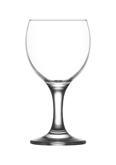 Lav Misket Cam Beyaz Şarap Kadehi 6'lı 170 ml Ayaklı (Meşrubat/Su Bardağı)