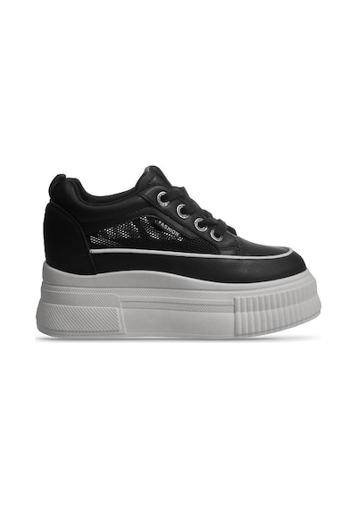 M.P MP Metroglam High-top 8.0 Kadın Bağcıklı Siyah Sneaker-siyah 36 Siyah