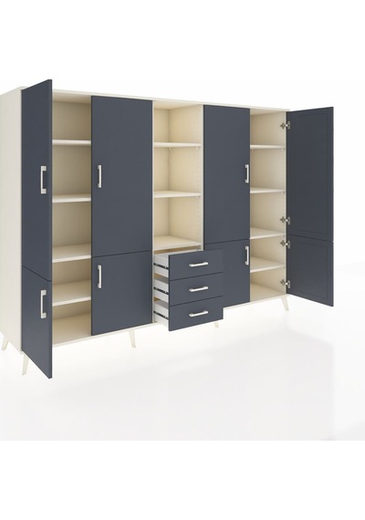 Hyperion Dolap 11 Raflı 3 Çekmeceli 8 Kapaklı 220x44x163 Aytaşı-a Aytaşı-antrasit Hyperion Dolap 11 Raflı 3 Çekmeceli 8 Kapaklı 220x44x163 Aytaşı-a Aytaşı-antrasit