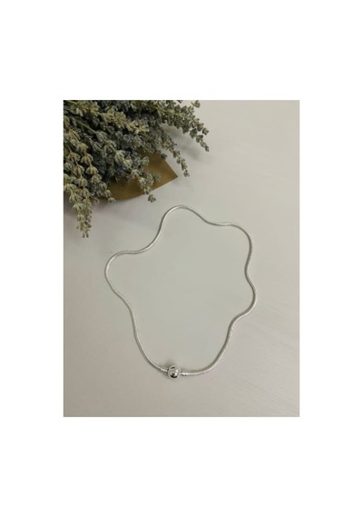 Lunarie Charm Uyumlu Yılan Zincir Kolye Kararmaz Çelik Gümüş