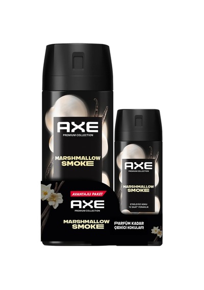 Axe Premium Collection Marshmallow Smoke Deodorant 185 Ml - 7 Adet Tarı