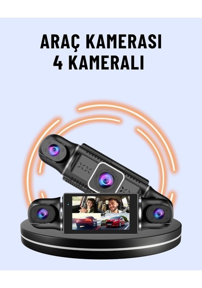 170 Geniş Açı 4 Kameralı Araç Kamerası Hareket Algılamalı 15975232