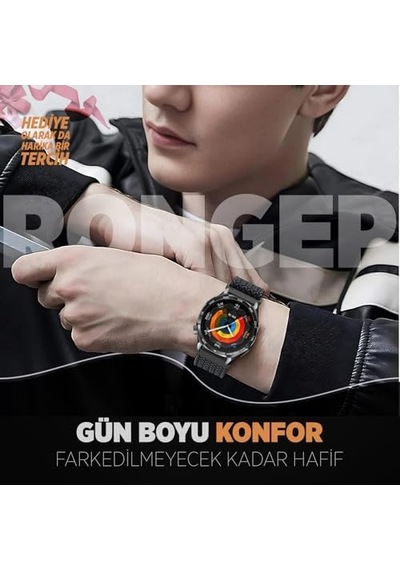 Örgü Loop İle Uyumlu 22mm Kordon Gt6/gt6 Pro/gt Runner 2/gt5/5 Pro/gt4/gt3/3 Pro 46mm İçin Manyetik Toka Gt6 Pro Kordon Terletmeyen Elastik Kumaşlı Gt6 46mm Kordonu