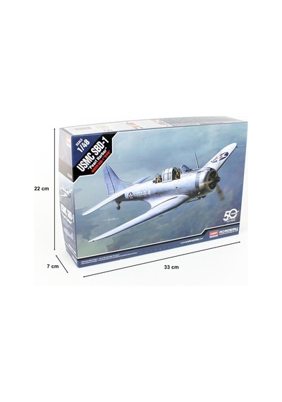 Academy 12331 1/48 Ölçek, Usmc Sbd-1 Pearl Harbor Savaş Uçağı, Plastik Model Kiti-51210