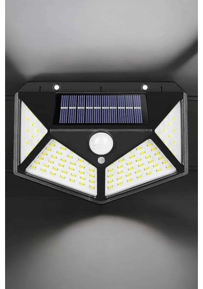 Güneş Enerjili Bahçe Aydınlatma Lambası Solar 100 Led Lamba Diğer