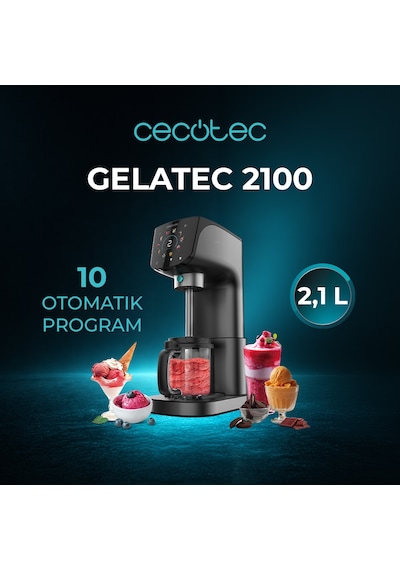 Gelatec 2100 Dondurma Makinesi 2,1 L 6 Dondurma + 4 İçecek Programı