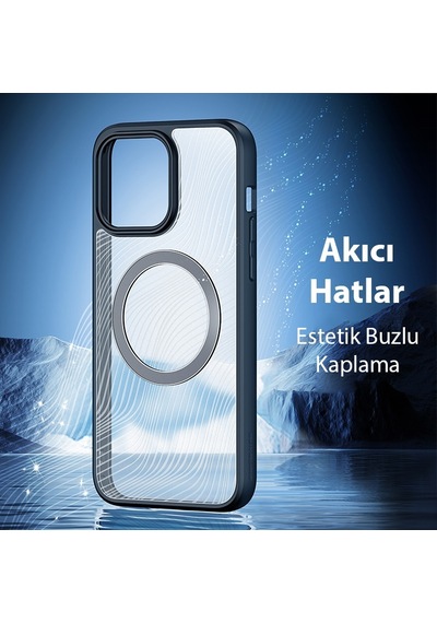 Dux Ducis Apple Uyumlu iPhone 15 Pro Magsafe Premium Buzlu Sert Pc-tpu Kılıf