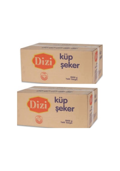 Dizi Tek Sargılı Küp Şeker 2 x 5 KG