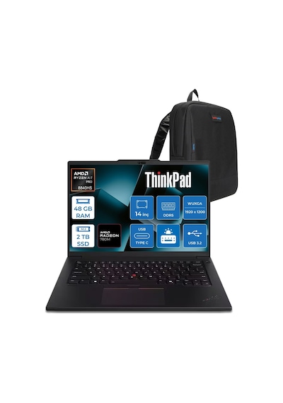 Lenovo ThinkPad P14S Gen 5 21MFS2MQ00F19 R7 PRO 8840HS 48 GB 2 TB SSD 14" Free Dos Dizüstü Bilgisayar + Zetta Çanta