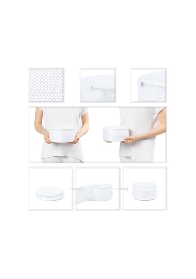 Ocean Home Textile 3'lü Beyaz Renk İç Çamaşırı Yıkama Filesi Set