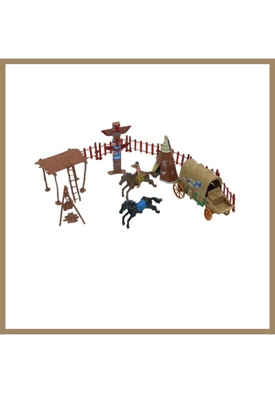 Bezos Wild West Hero Kızılderili Oyun Seti 22