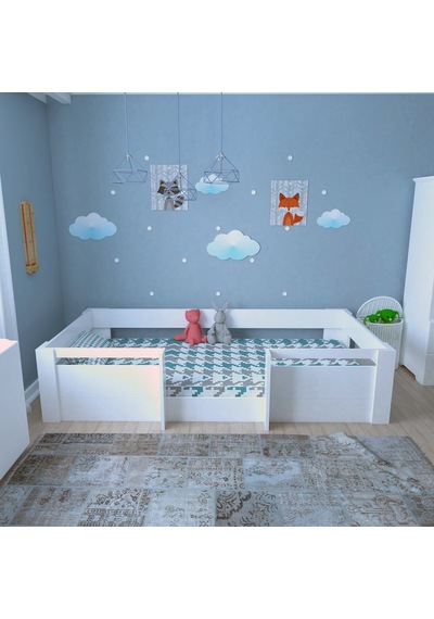 Herseycik Ninnimo Montessori Mdf Karyola Beyaz M4 - Y 1019 Beyaz
