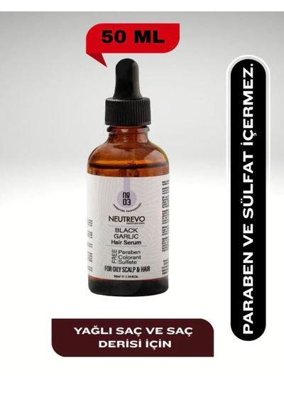 Neutrevo Professional No:3 Black Garlic Serisi Dengeleyeci Ve Arındırıcı Saç Bakım Serumu 50 Ml