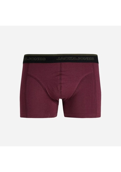 Jack & Jones Jack&jones Jacadrian Solid Trunks 3'lü Erkek Boxer 12300849 Çok Renkli