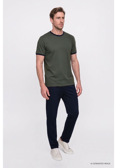 AC&Co / Altınyıldız Classics Erkek Lacı Pamuklu Standart Fit Normal Kesim Beli Lastikli Diagonal Desenli Örme Pantolon Lacı AC&Co / Altınyıldız Classics Erkek Lacı Pamuklu Standart Fit Normal Kesim Beli Lastikli Diagonal Desenli Örme Pantolon Lacı