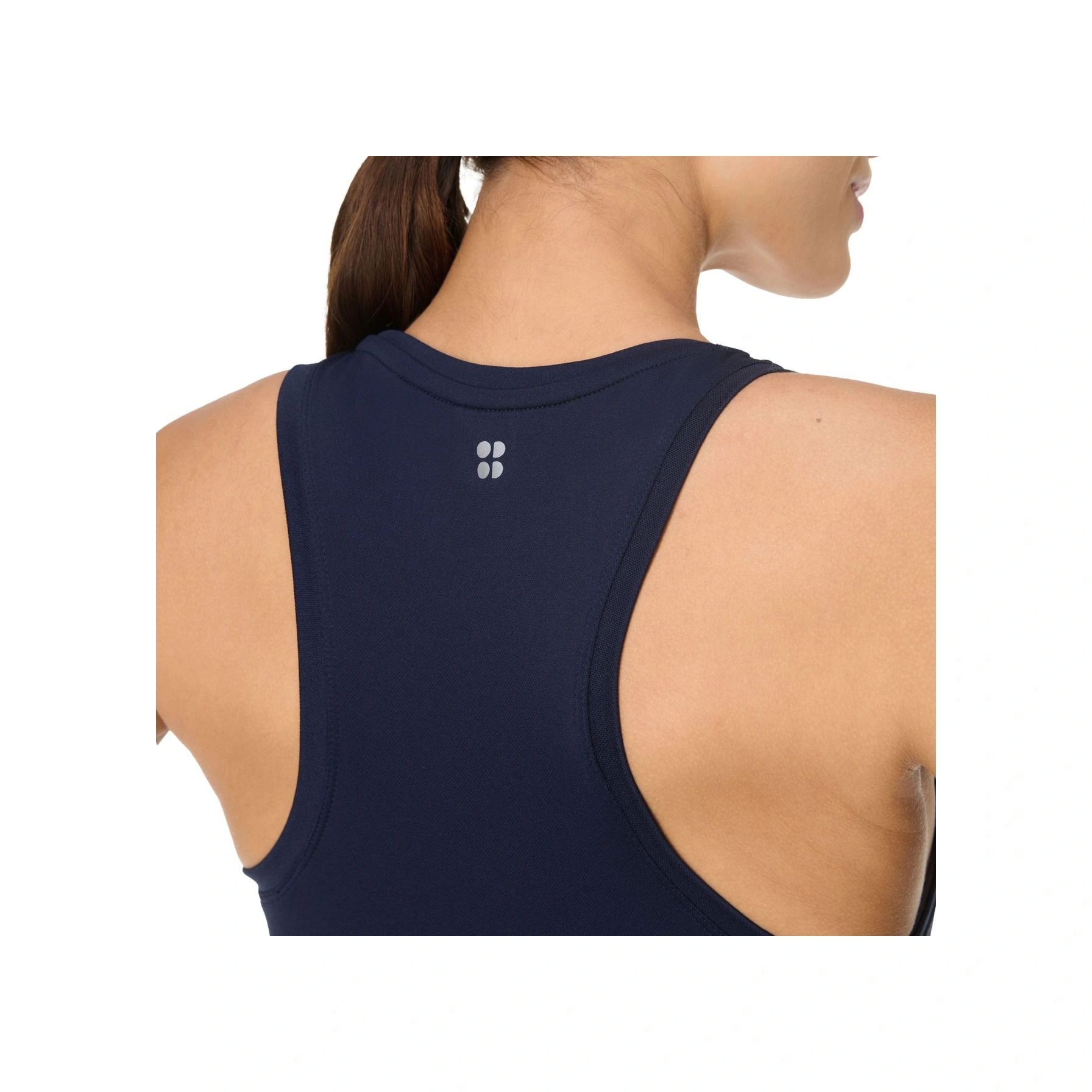 Sweaty Betty Sweaty Betty Athlete Crop Seamless Workout Kadın Mavi Tişört 1085 Lacivert