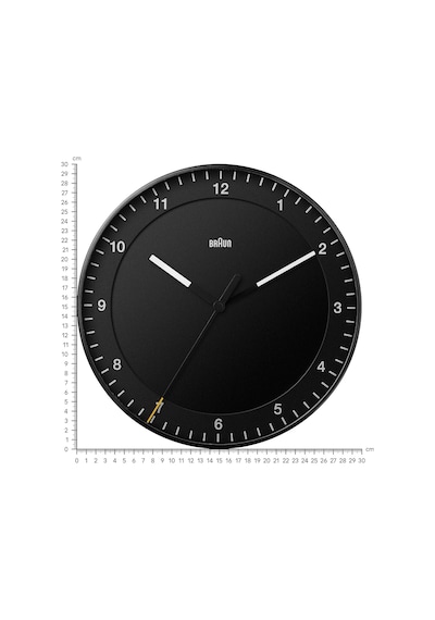 Klasik Büyük Analog Duvar Saati, Sessiz Tarama Hareketi, Kolay Okunabilir, 30 Cm Çap, Siyah, Bc17b Modeli Diğer