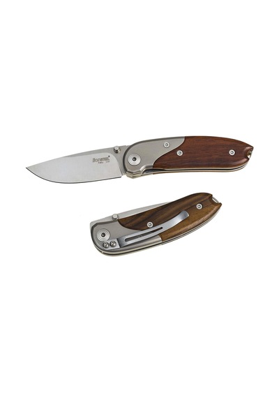 Lionsteel Mini With Clip Santos Wood Kamp Çakı Çok Renkli