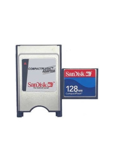 Sandisk 128 Mb Compact Flash Hafıza Kartı+Compact Flash Adaptör