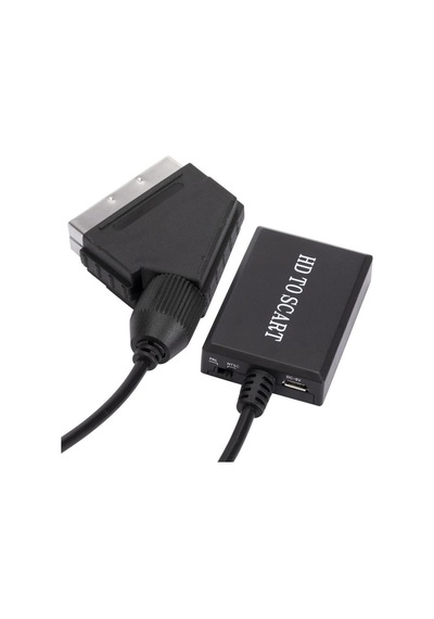Hdmi To Scart 1080p Hd Av Video Çevirici Dönüştürücü Adaptör